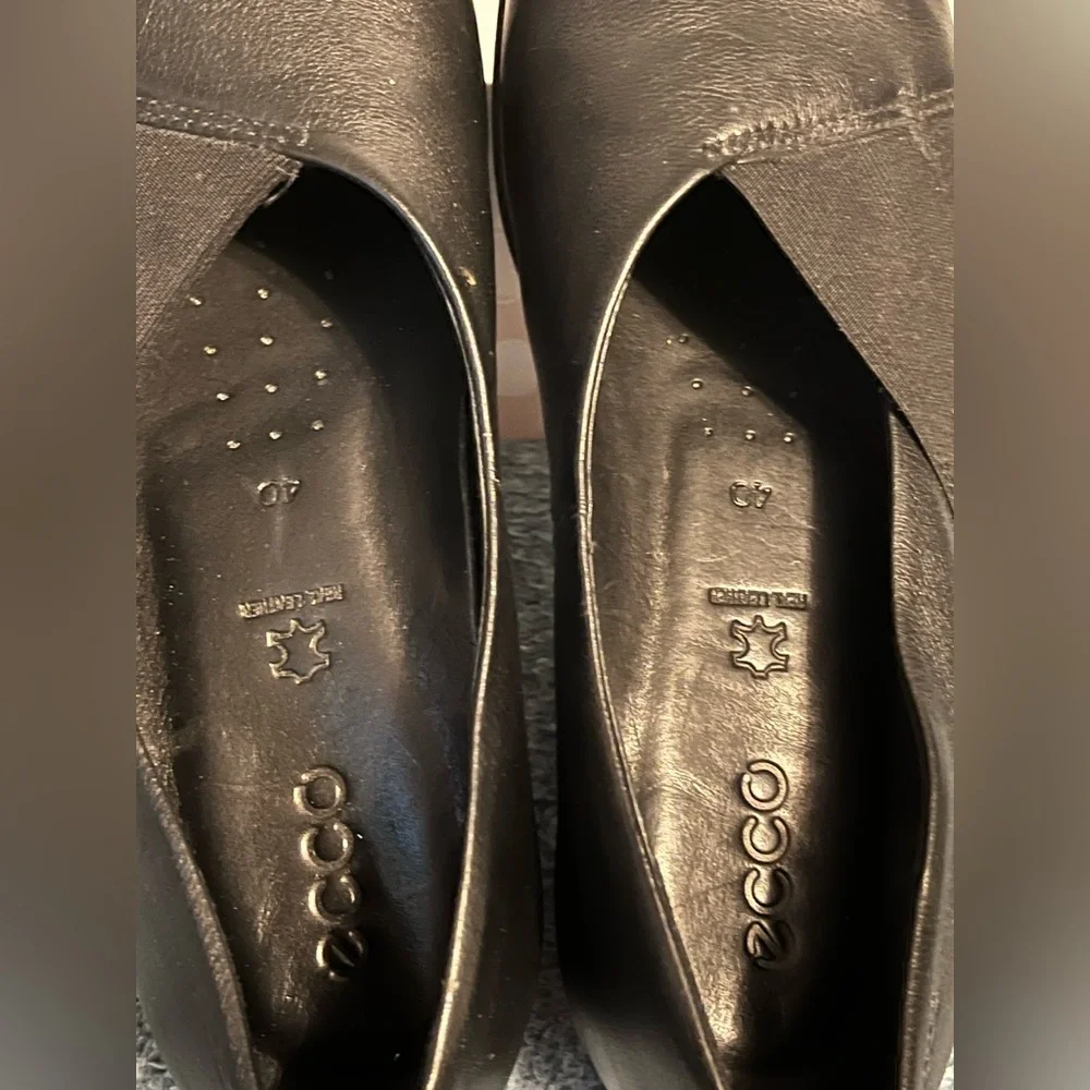 ECCO Elegant Black Women's Shoes - Picture 7 of 8